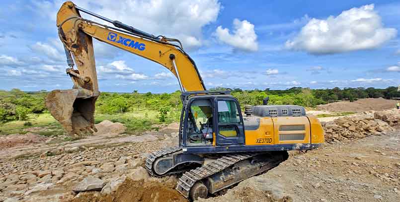 XE370D Tanzania JV Dam Construction Project